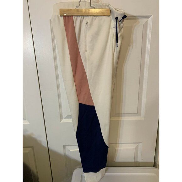 Nike Women's Size L Jogging Pants Black Pink Stripe‎ Drawstring - Picture 6 of 8